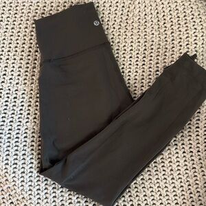 Lululemon Wonder Train Olive Green Leggings